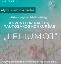 Advent and Christmas competition "Leliumoj"