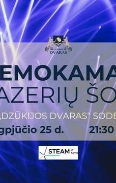 Nemokamas lazerių šou ,,Dzūkijos dvare''