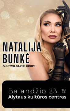 Natalija Bunkė su gyvo garso grupe