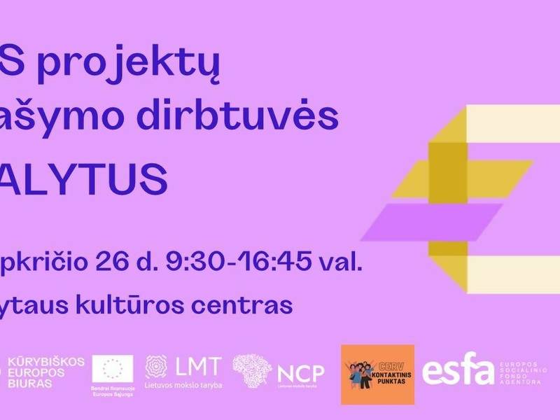 ES projektų rašymo dirbtuvės