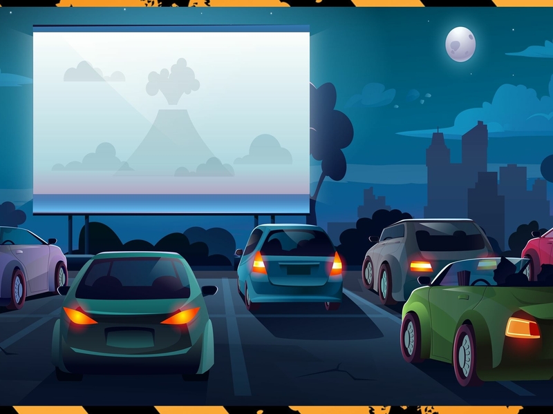 Кинотеатр из машины в Алитусе