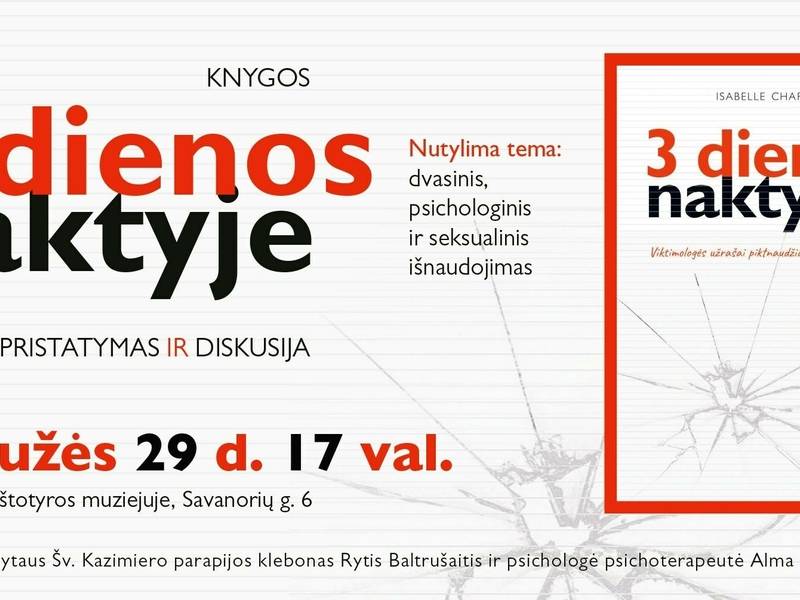 Knygos ''3 dienos naktyje'' pristatymas