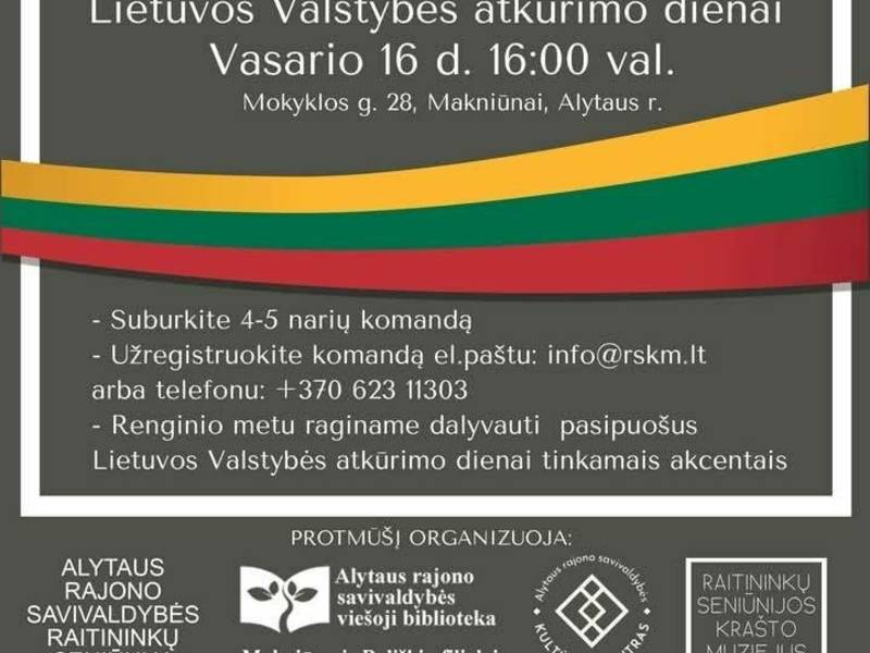 Protmūšis Lietuvos valstybės atkūrimo dienai