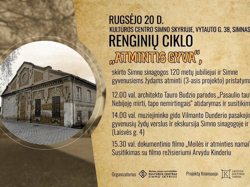 Renginių ciklas ,,Atmintis gyva''