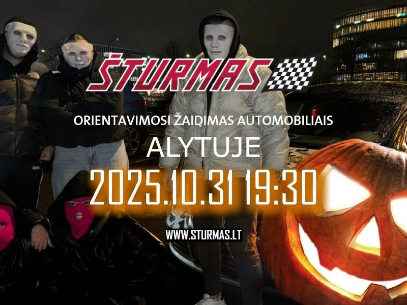 Šturmas orientavimosi žaidynės automobiliais