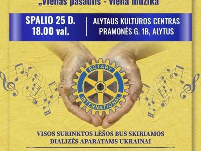 Kviečia į labdaros koncertą-premjerą „Vienas pasaulis, viena muzika“