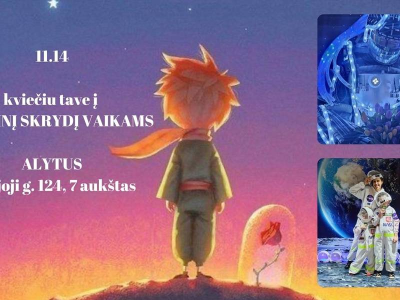 Kosminis skrydis vaikams Alytuje
