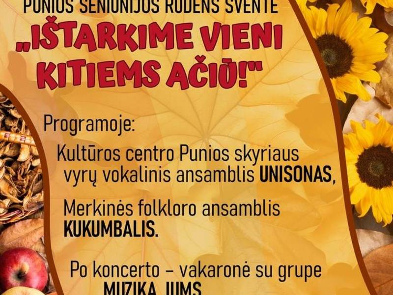 Rudens šventė „Ištarkime vieni kitiems ačiū“ 