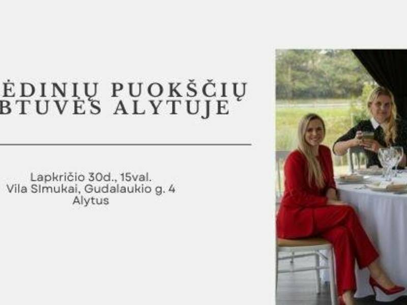 Kalėdinių puokščių dirbtuvės Alytuje