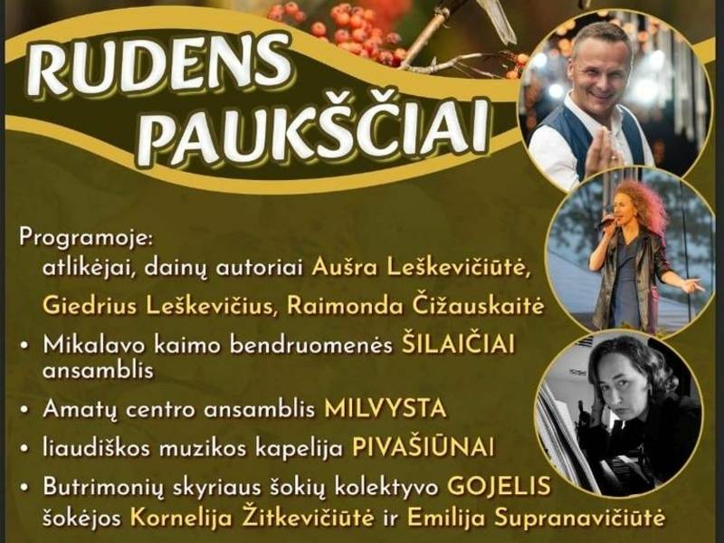Pivašiūnų seniūnijos šventė ,,Rudens paukščiai''