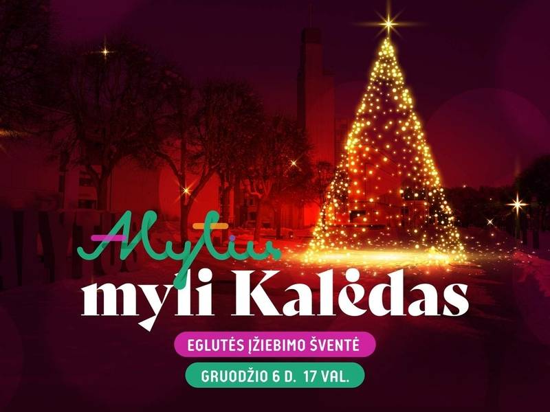 Kalėdų eglutės įžiebimas Alytuje