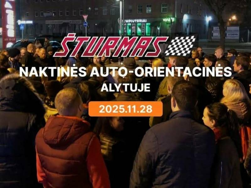 ,,Šturmas'' automobilių orientacinės varžybos Alytuje
