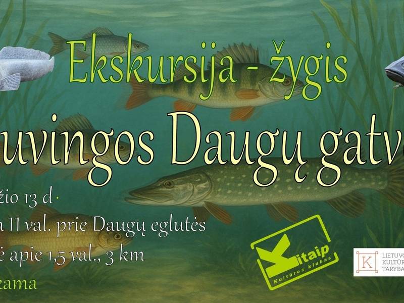Ekskursija - žygis „Žuvingos Daugų gatvės“ ir naujos skulptūros pristatymas