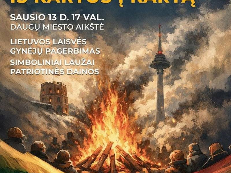 1991-ųjų sausio 13-oji. Laisvės liepsna iš kartos į kartą