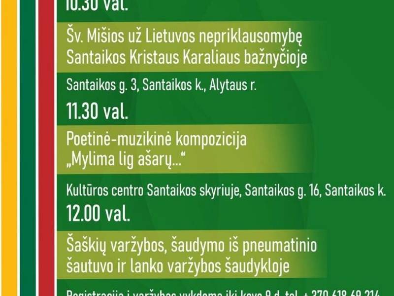 Švęskime Lietuvos nepriklausomybės atkūrimo dieną!