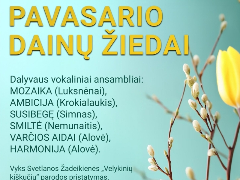 Pavasario dainų žiedai