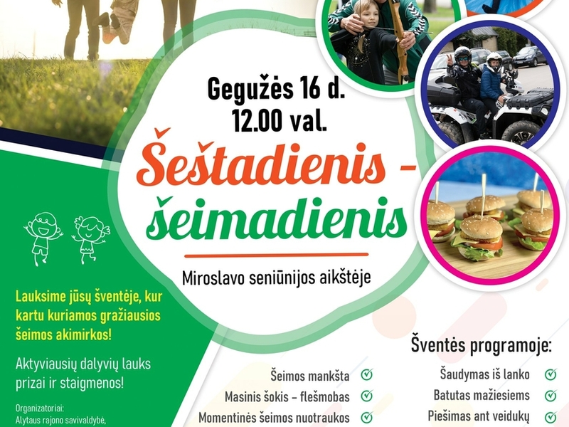 Šeštadienis – šeimadienis
