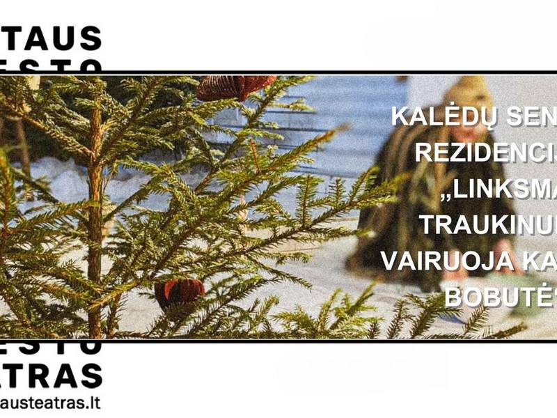  Kalėdų Senelio rezidencija „Linksmą traukinuką vairuoja Kalėdų Bobutė“