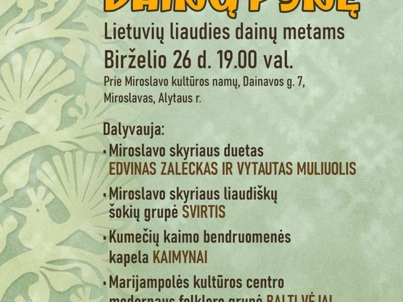  ,,Nupinsim dainų pynę''