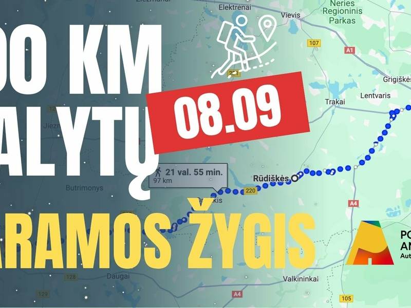 100 km. į Alytų