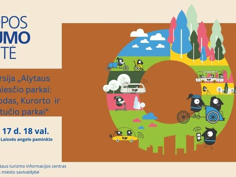 Ekskursija „Alytaus senamiesčio parkai: Miesto sodas, Kurorto ir A. Matučio parkai“.