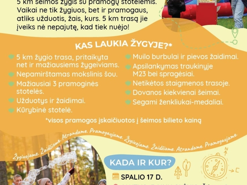 „TYP TOP“ pramoginis šeimų žygis