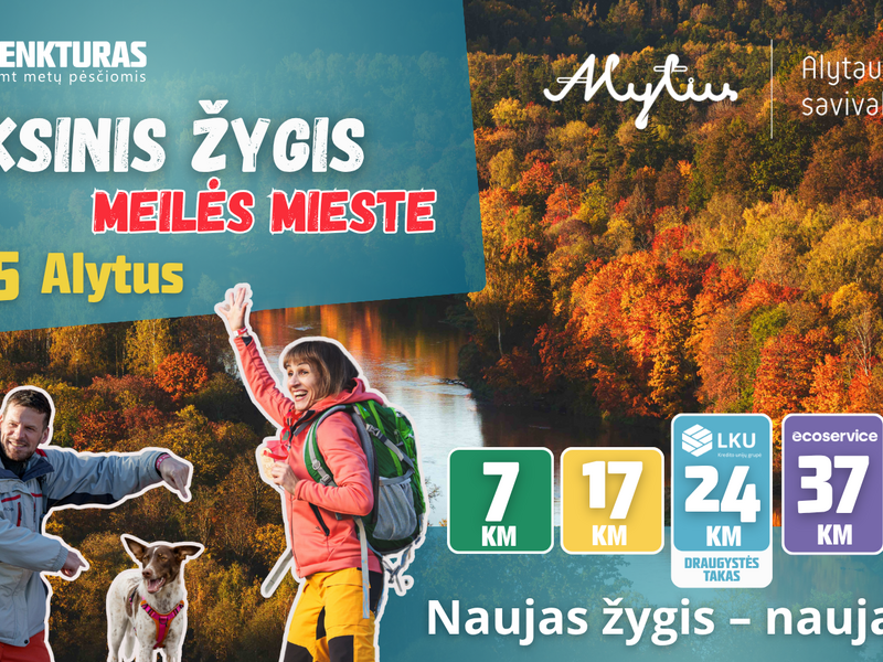 TrenkTuras Alytuje'25 Auksinis žygis meilės mieste
