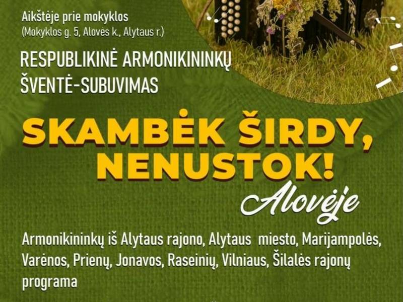 Skambėk širdy, nesustok!