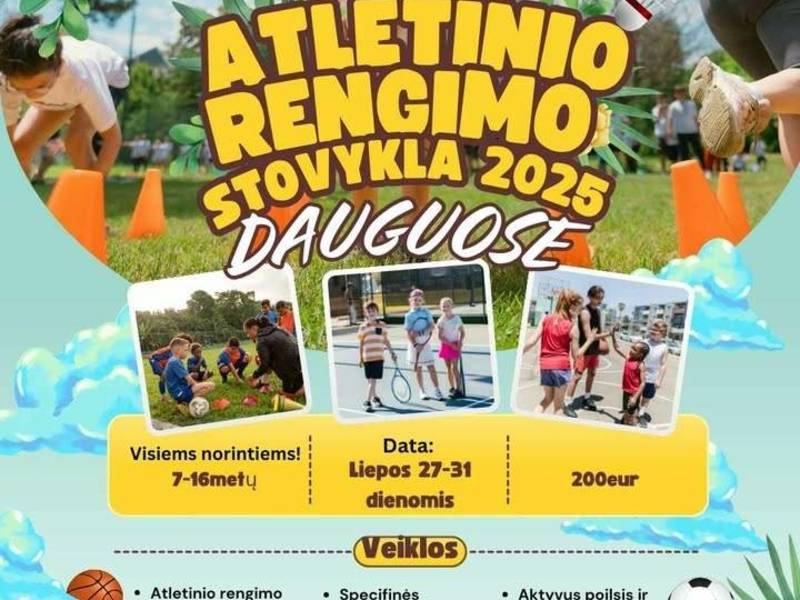 Atletinio rengimo stovykla Dauguose