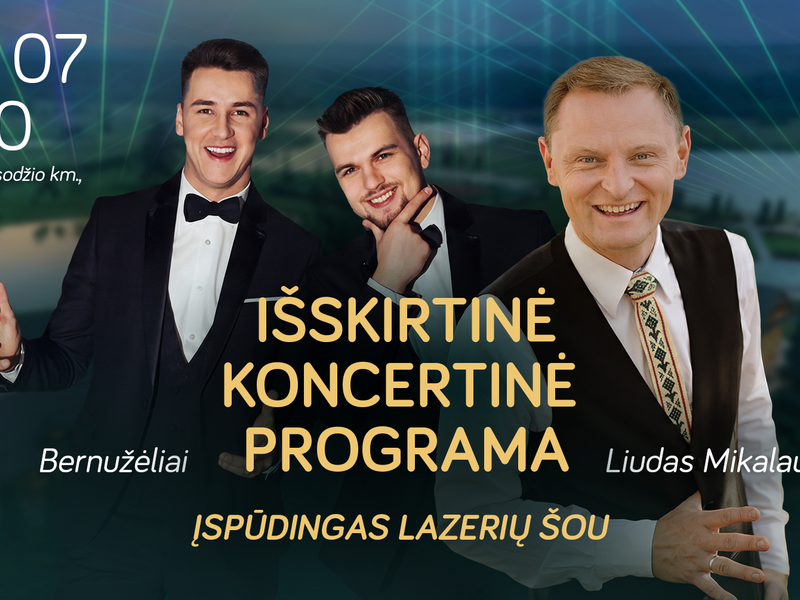 Liudas Mikalauskas ir Bernužėliai | Gyvos muzikos koncertas su lazerių šou