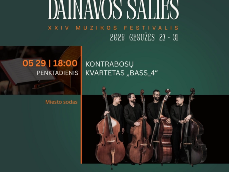 XXIV Dainavos šalies muzikos festivalis | Kontrabosų kvartetas BASS_4