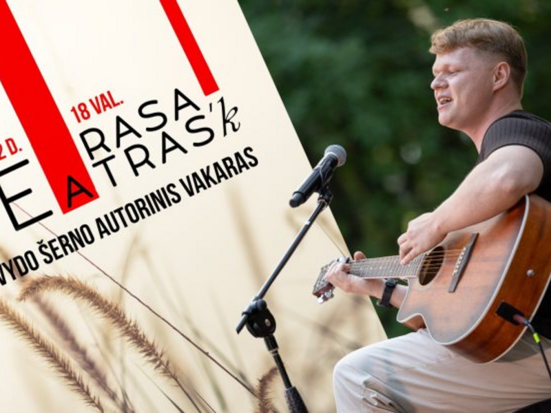 „Terasa teATRAS’k“ – Dovydo Šerno autorinis vakaras