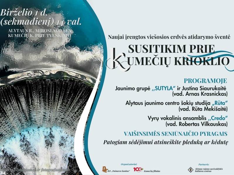 Susitikim prie Kumečių krioklio.