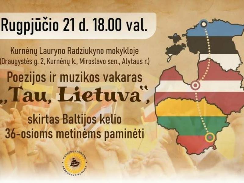 Poezijos ir muzikos vakaras ,,Tau, Lietuva"