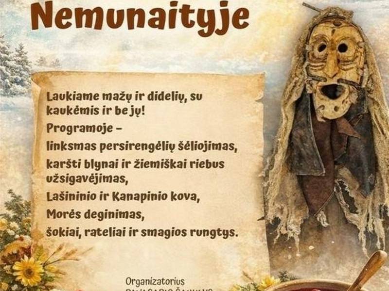 Užgavėnių šėlionės Nemunaityje