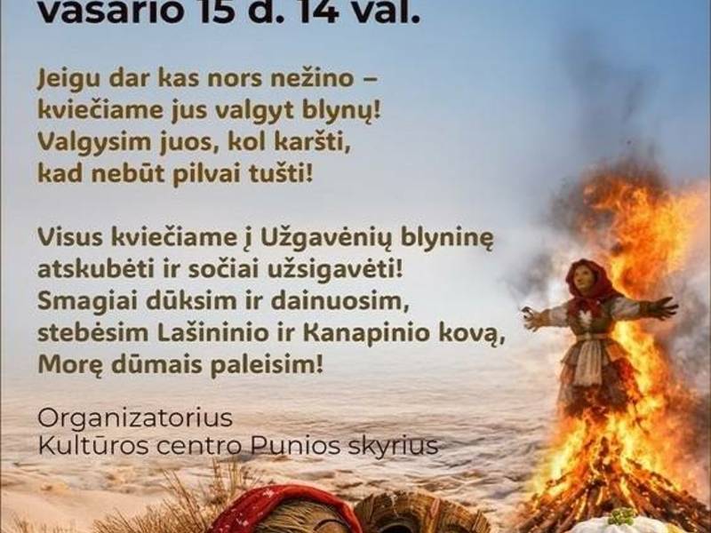 Užgavėnių blyninė Punioje
