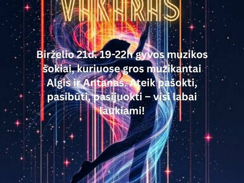 Gyvos muzikos šokiai!