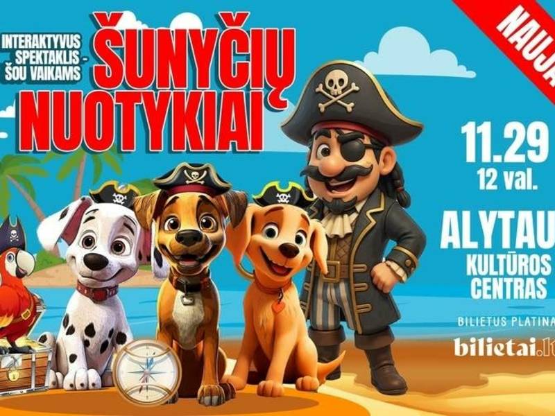 Interaktyvus spektaklis vaikams  ''Šunyčių nuotykiai''