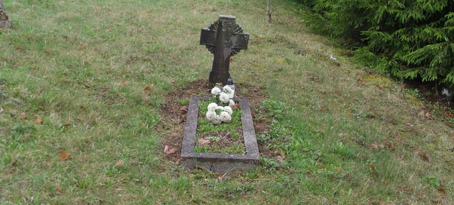 Grób litewskiego żołnierza Feliksa (Peleksa) Kamandulisa