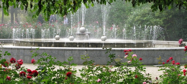 Miejska fontanna ogrodowa w Alytus