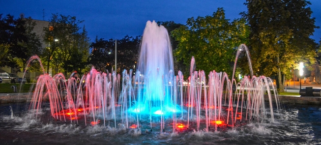 Fontanna na Starym Mieście w Alytusie