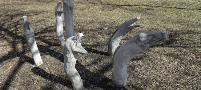 Rzeźba „Węgorze”