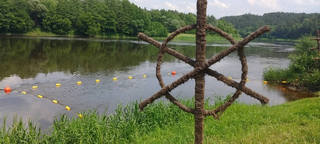 Nemuno maudykla ties Nemunaičiu