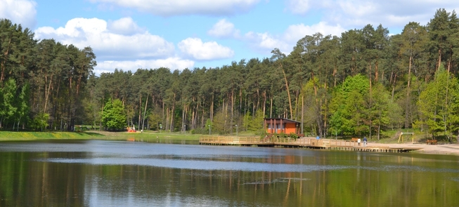 Paplūdimys prie Mažojo Dailidės ežero