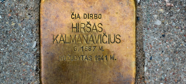 Kamień pamiątkowy Hiršy Kalmanavičiusa