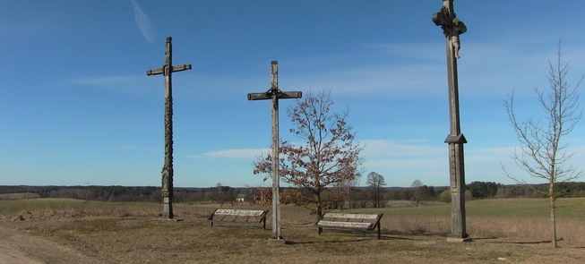 Zespół krzyży na pamiątkę tragedii we wsi Klepočiai